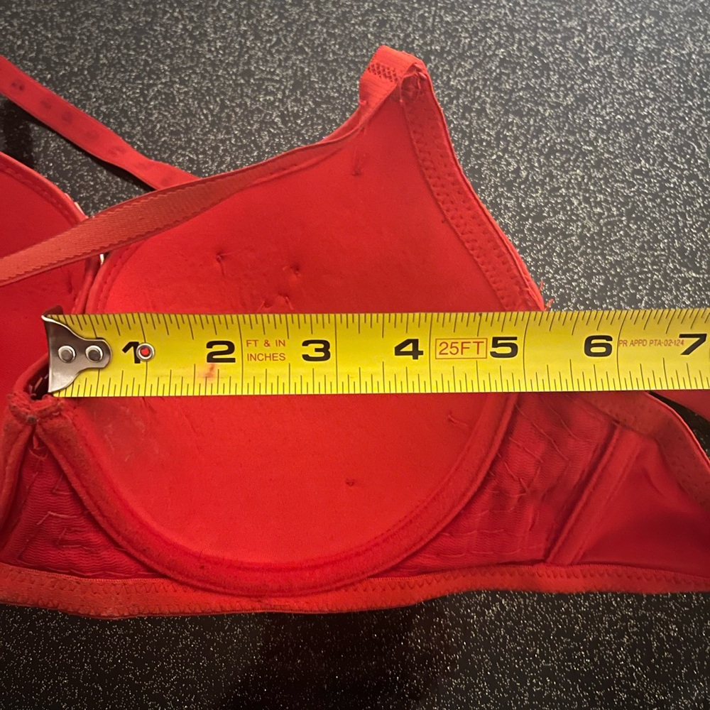 Red Sequin Embellished Bra - Picture 9 of 9